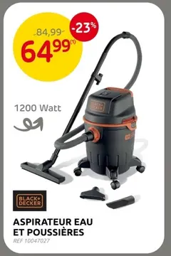 Offre: Aspirateur eau et poussières