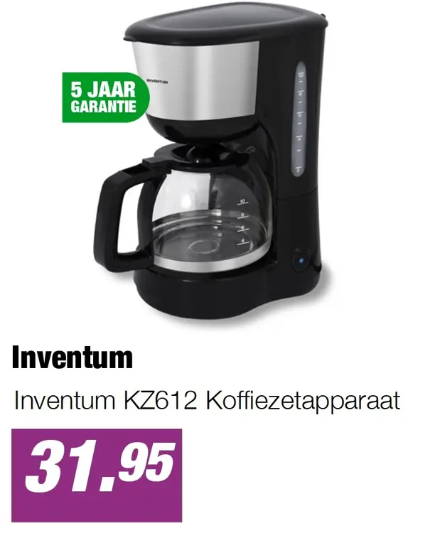 Aanbieding: Inventum KZ612 Koffiezetapparaat