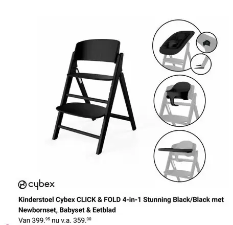 Aanbieding: Kinderstoel Cybex CLICK & FOLD 4-in-1 Stunnin