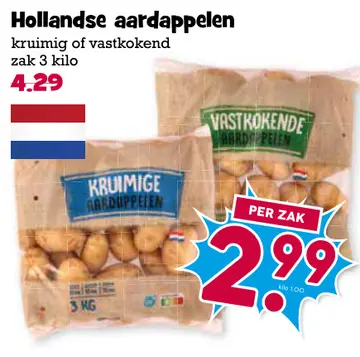 Aanbieding: Hollandse aardappelen