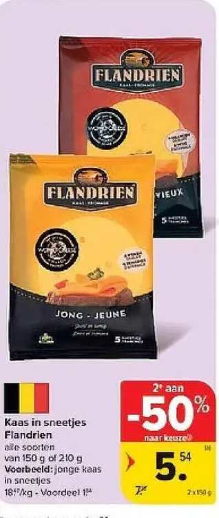 Promotie: Kaas in sneetjes Flandrien