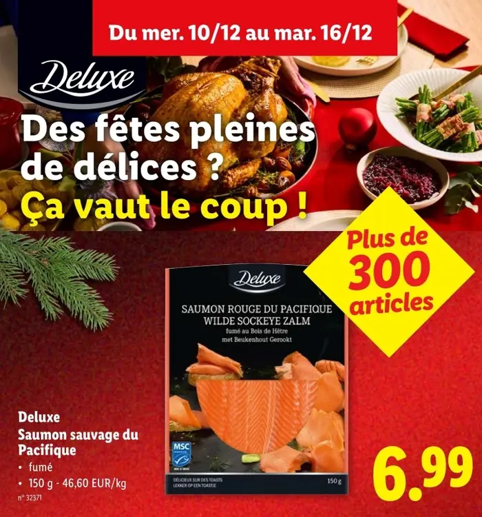 Offre: Saumon sauvage du Pacifique