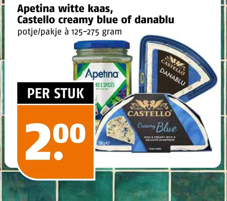 Aanbieding: Witte kaas, Castello creamy blue of danablu