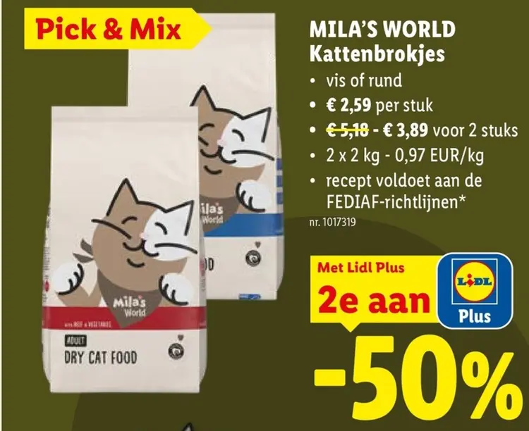 Promotie: Mila's World Kattenbrokjes