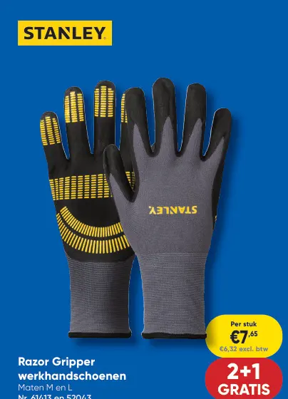 Promotie: Razor Gripper werkhandschoenen