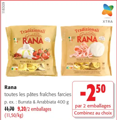 Offre: Pâtes fraîches farcies