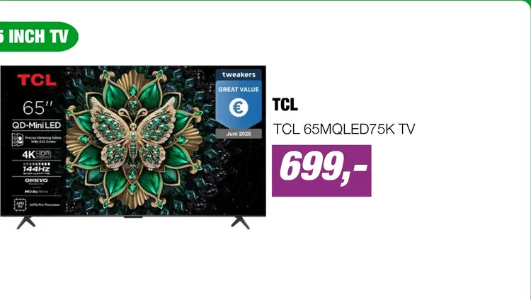 Aanbieding: TCL 65MQLED75K TV