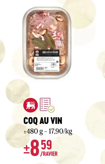 Offre: Coq au vin