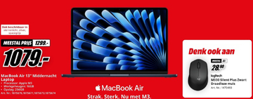 Aanbieding: MacBook Air 13" Middernacht Laptop