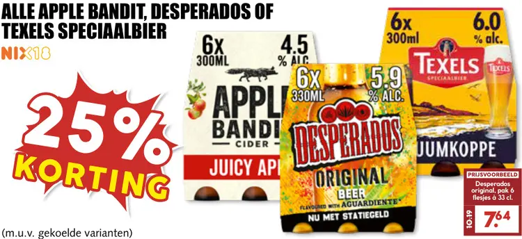 Aanbieding: Apple Bandit, Desperados of Texels speciaalbier