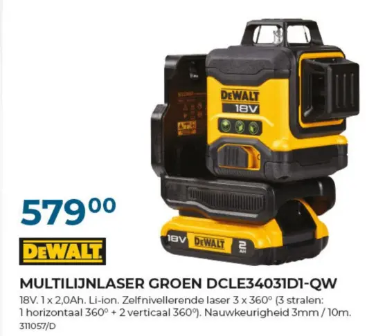 Promotie: Multilijnlaser groen dcle34031d1-qw