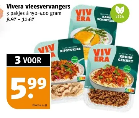 Aanbieding: Vivera vleesvervangers