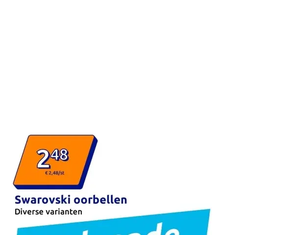 Aanbieding: Swarovski oorbellen