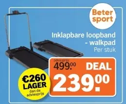 Aanbieding: Inklapbare loopband - walkpad