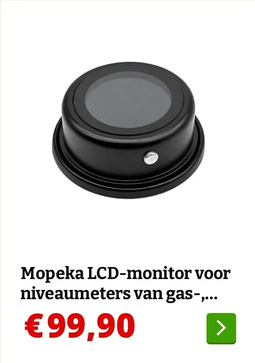 Aanbieding: Mopeka LCD-monitor voor niveaumeters van gas-