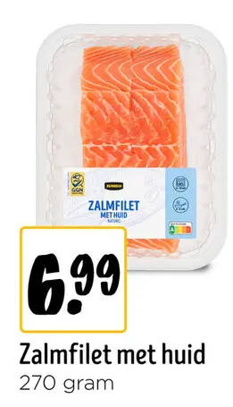 Aanbieding: Zalmfilet met huid