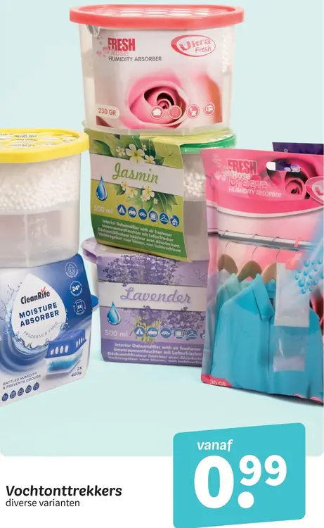 Promotie: Ultra Fresh & CleanRite Vochtonttrekkers