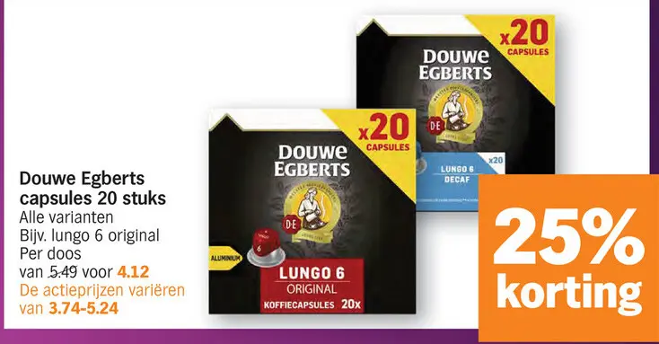 Promotie: Douwe Egberts capsules