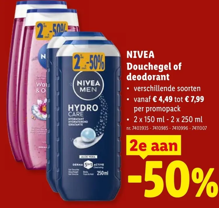Promotie: Douchegel of deodorant