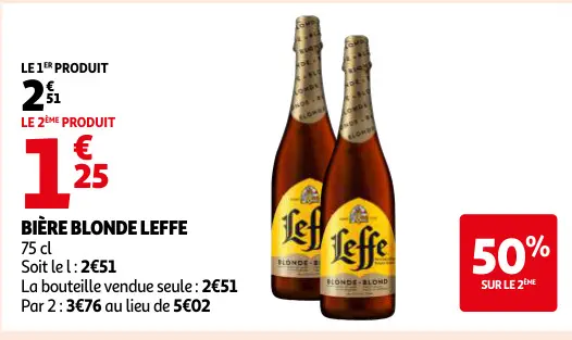 Offre: Bière blonde Leffe