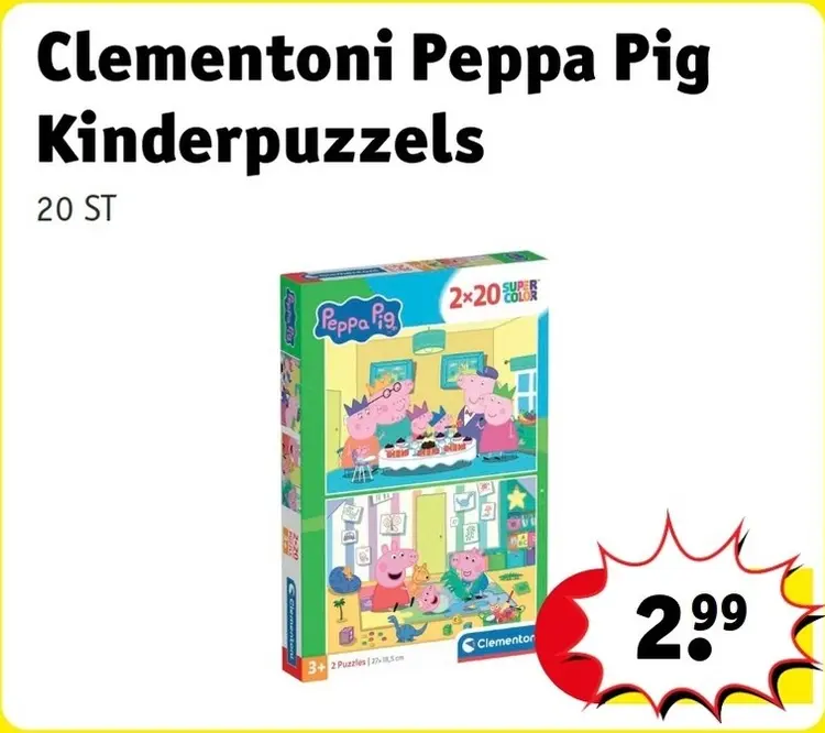 Aanbieding: Peppa Pig Kinderpuzzels