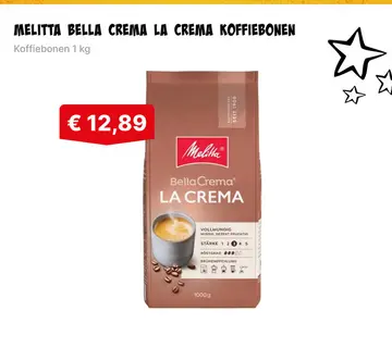 Aanbieding: Melitta bella crema la crema koffiebonen