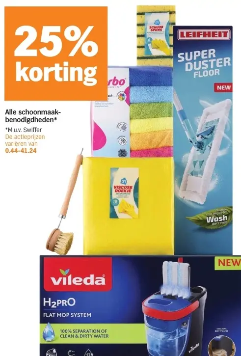 Aanbieding: Alle schoonmaakbenodigdheden