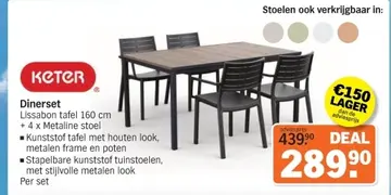 Aanbieding: Dinerset Lissabon tafel
