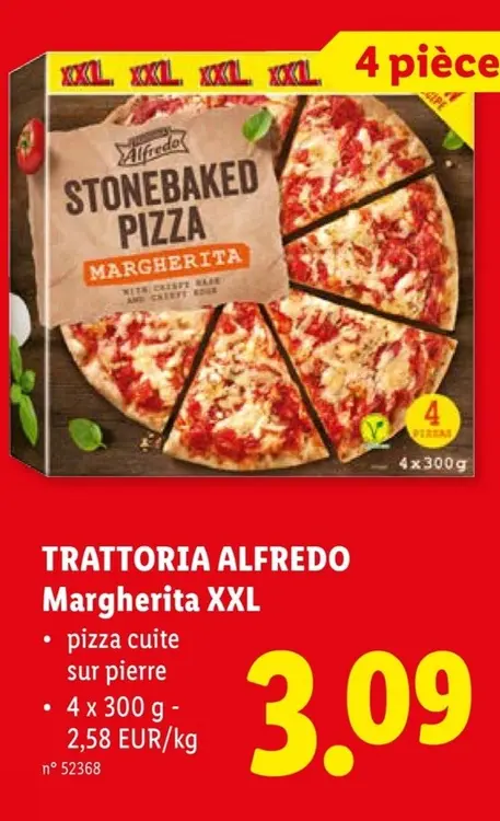 Offre: Stonebaked pizza margherita xxl