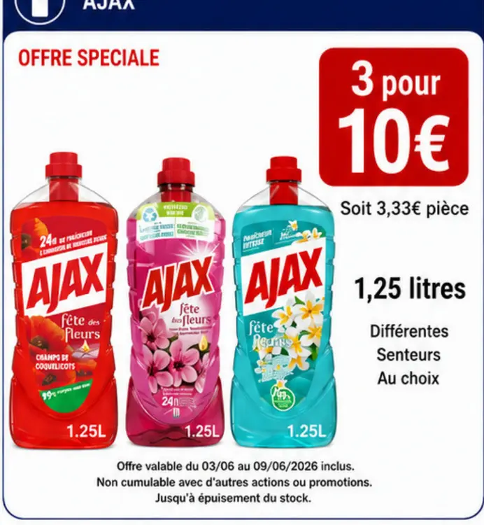 Offre: Ajax Fête des Fleurs