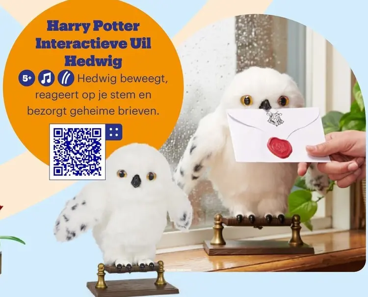 Aanbieding: Harry Potter Interactieve Uil Hedwig