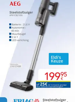 Aanbieding: AEG Steelstofzuiger