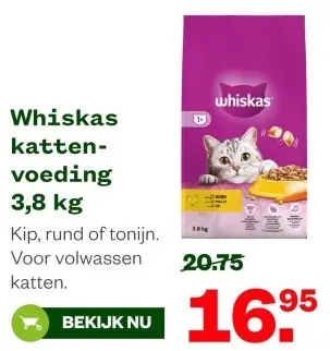 Aanbieding: Kattenvoeding 3,8 kg