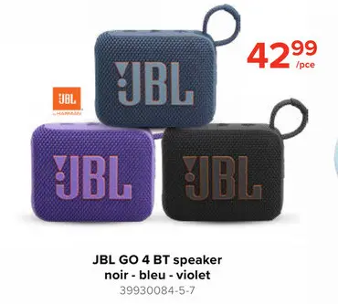 Offre: JBL GO 4 BT speaker