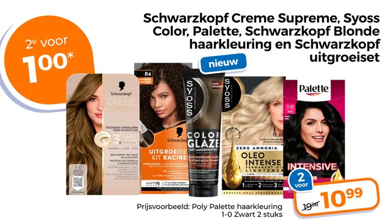Aanbieding: Schwarzkopf Creme Supreme, Syoss Color, Palette