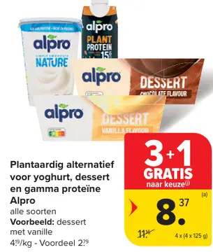 Aanbieding: Plantaardig alternatief voor yoghurt, dessert en proteïne Alpro