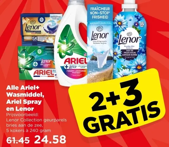 Aanbieding: Ariel+ Wasmiddel, Ariel Spray en Lenor