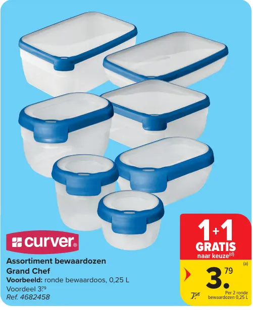 Promotie: Assortiment bewaardozen Grand Chef