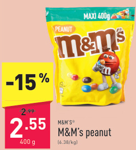 Aanbieding: M & Ms peanut