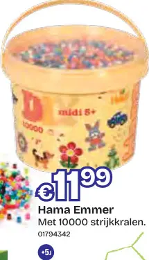 Aanbieding: Hama Emmer Met 10000 strijkkralen