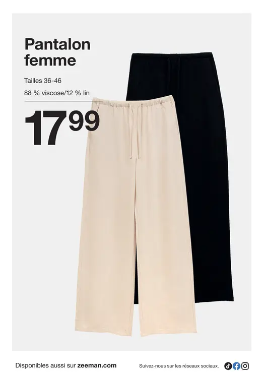 Offre: Pantalon femme