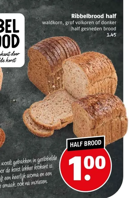 Aanbieding: Ribbelbrood half