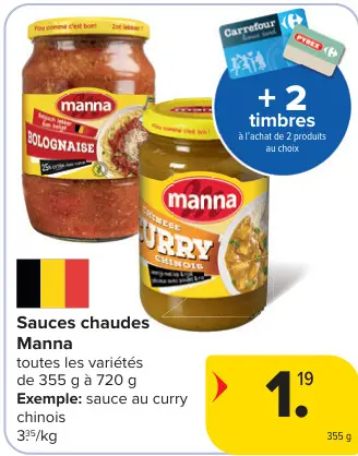 Offre: Sauces chaudes