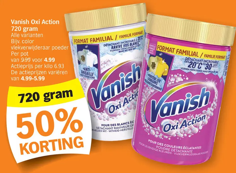 Promotie: Vanish Oxi Action