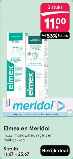 Aanbieding: Elmex en Meridol