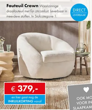 Aanbieding: Crown fauteuil