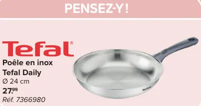 Offre: Poêle en inox