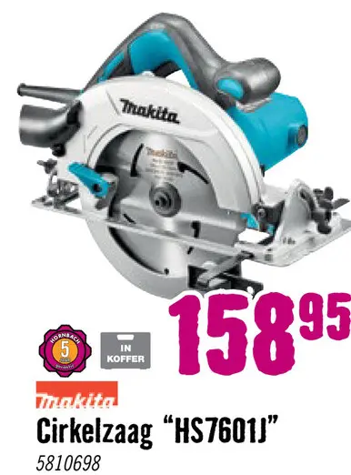 Aanbieding: Handcirkelzaag HS7601J