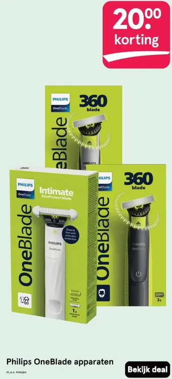 Aanbieding: OneBlade apparaten