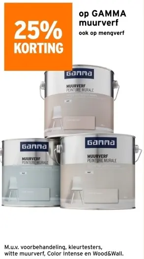 Aanbieding: GAMMA muurverf